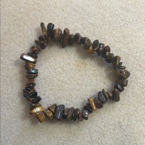 Brown Stone Beaded Bracelet